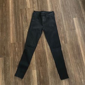 Black washed American eagle jeans